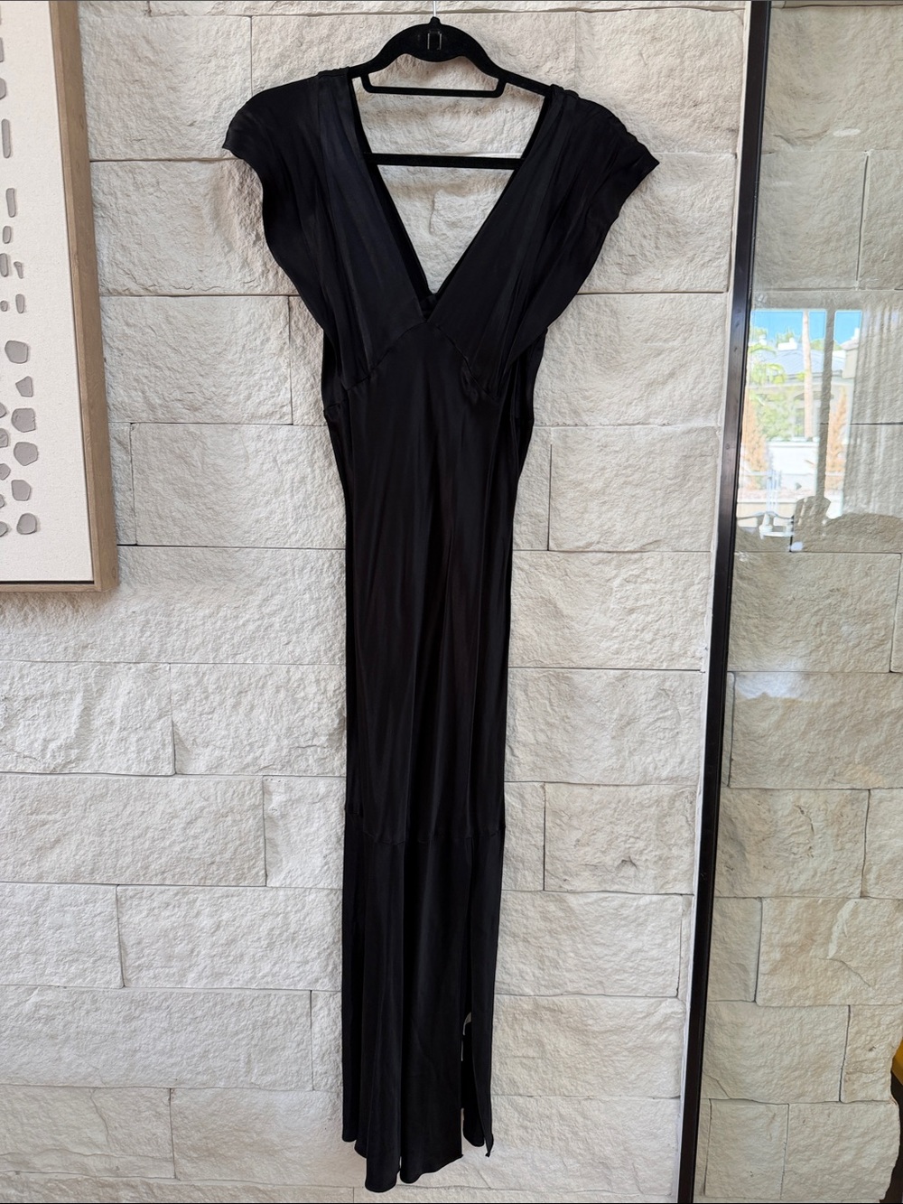 Rails Black Dina V-Neck Dress